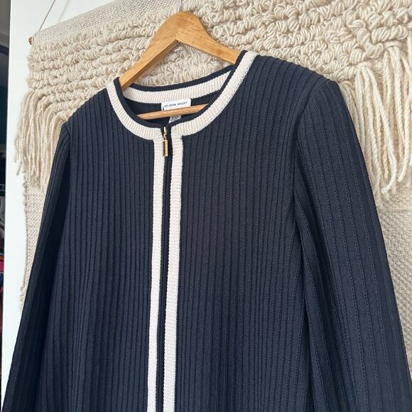 St. John Sport Zipper Knit Cardigan - Picture 2 of 8